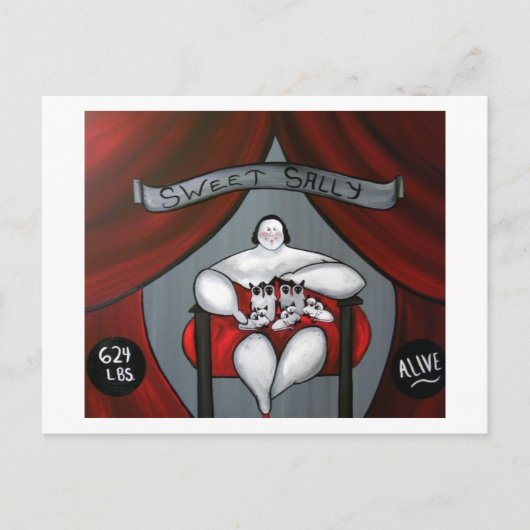 Sweet Sally Briefkaart (Voorkant)