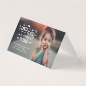 Sweet Santa Claus arrive Script Photo Mini Card (Front)