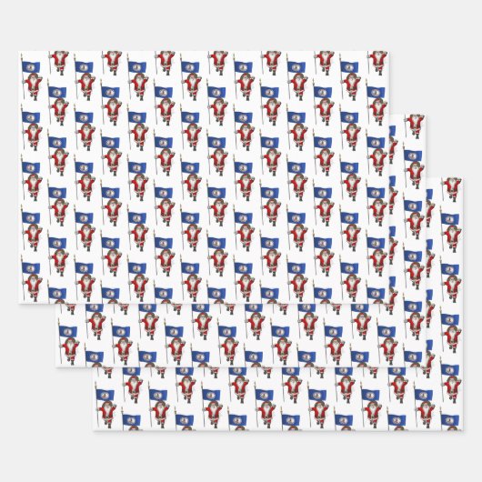 Sweet Santa Claus bezoekt Virginia Inpakpapier Vel (Set)