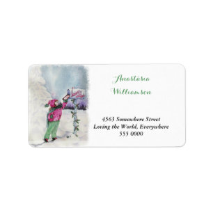 SWEET SANTA CLAUS BRIEFADRES ETIKET