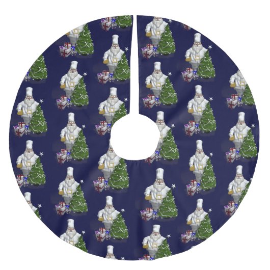 Sweet Santa Claus Chef Kerstboom Rok (Voorkant)