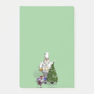 Sweet Santa Claus Chef Post-it® Notes