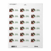 Sweet Santa Claus Elephant Etiket (Full Sheet)