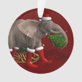 Sweet Santa Claus Elephant Ornament (voorkant)