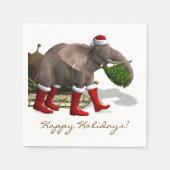 Sweet Santa Claus Elephant Servet (Voorkant)