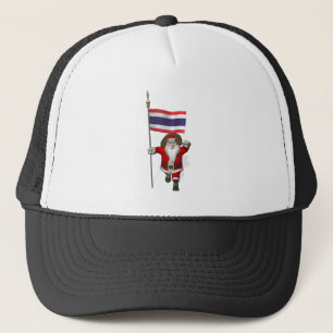 Sweet Santa Claus met de vlag van Thailand Trucker Pet