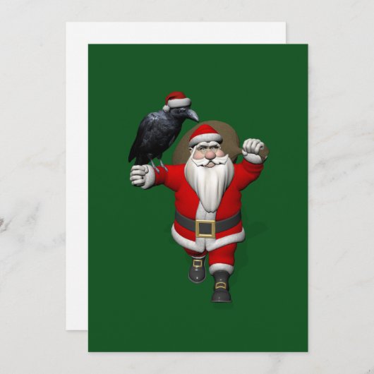 Sweet Santa Claus met een grote hint Feestdagenkaart (Voorkant / Achterkant)