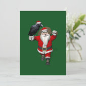 Sweet Santa Claus met een grote hint Feestdagenkaart (Staand voorkant)