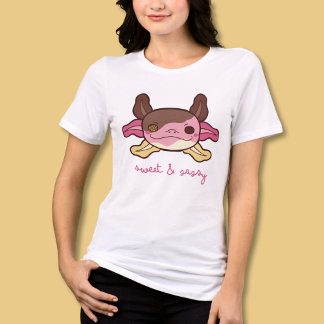 Sweet & Sassy Axolotl Napolitaans ijs Tri-Blend Shirt