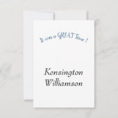 Sweet Schnauzer Hartelijk dank Bedankkaart (Achterkant)