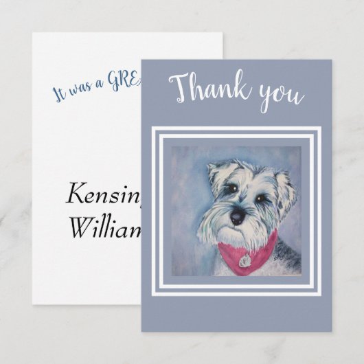 Sweet Schnauzer Merci (Devant / Derrière)