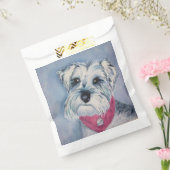 SWEET SCHNAUZER PUPPY DOG DANK U BEDANKZAKJE (Gezegeld)