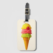 Sweet Scoop – Ice Cream Cone Bagagelabel (Voorkant (verticaal))