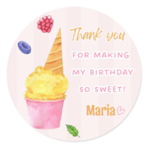 Sweet Scoops favorise les Stickers Merci