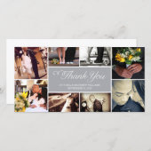 SWEET SCRIPT COLLAGE | BRUILOFT BEDANKT KAART (Voorkant / Achterkant)