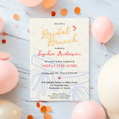 Sweet Script Coquette Bow Vrijgezellenfeest Brunch Kaart