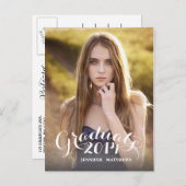 Sweet Script | Invitation de la fête de graduation (Devant / Derrière)