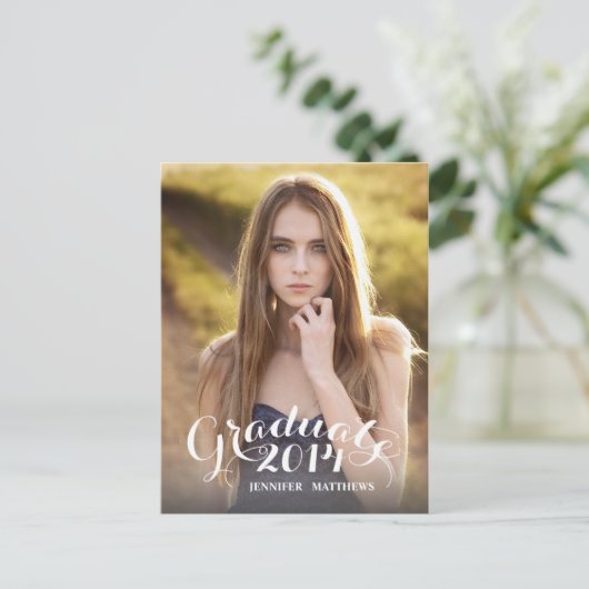 Sweet Script | Invitation de la fête de graduation (Debout devant)