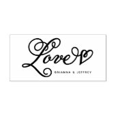 Sweet Script Love Bedankt met jouw tekst Rubberstempel (Afrduk)