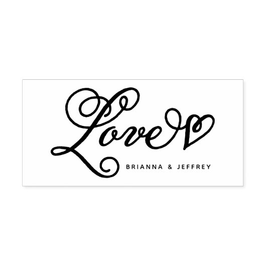 Sweet Script Love Bedankt met jouw tekst Rubberstempel (Afrduk)