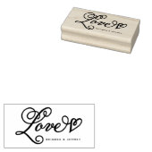 Sweet Script Love Bedankt met jouw tekst Rubberstempel (Gestempeld)
