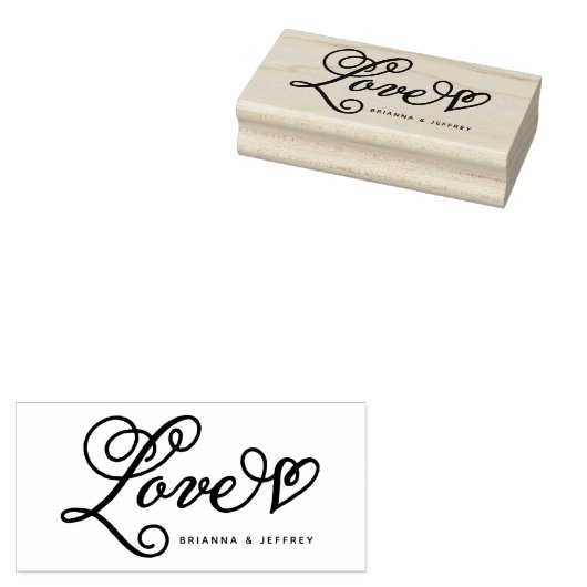 Sweet Script Love Bedankt met jouw tekst Rubberstempel (Gestempeld)