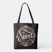 Sweet Script-typografie Draagtas (Achterkant)