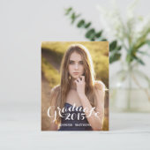 Sweet Script | Uitnodiging voor afstudeerfeest (Staand voorkant)