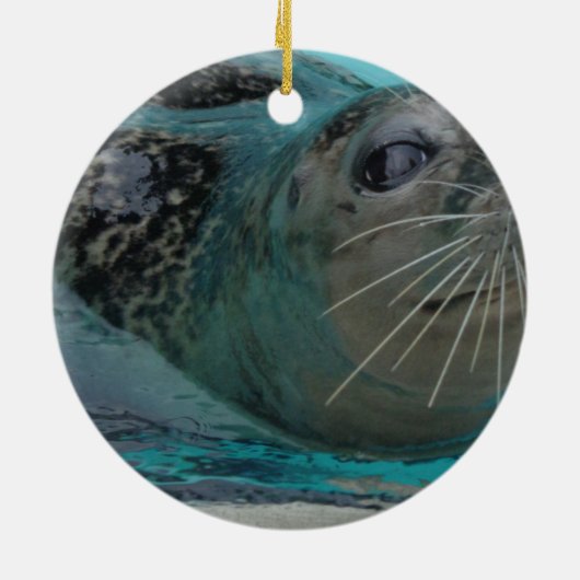 Sweet Seal Keramisch Ornament (Achterkant)