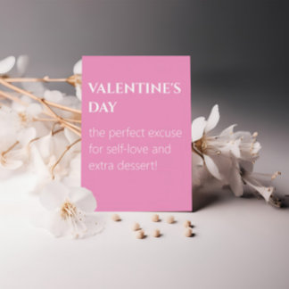 Sweet Self-Love Roze Valentijnsdag Kaart