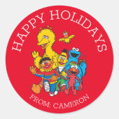 Sweet Sesame Street | Joyeuse étiquette cadeau de  (Devant)