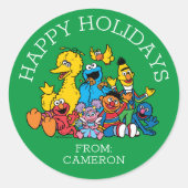 Sweet Sesame Street | Joyeuse étiquette cadeau de  (Devant)