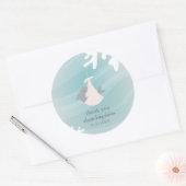 Sweet Shark Baby Ronde Sticker (Envelop)