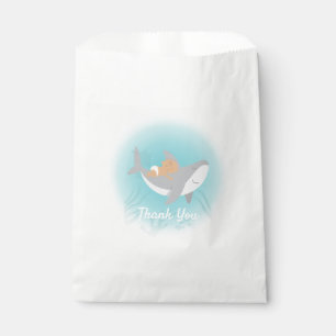 Sweet Shark Baby shower Favor Bag Bedankzakje