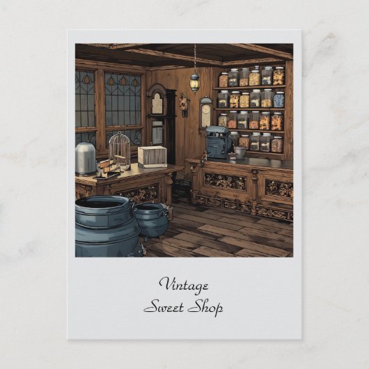 Sweet Shop Algemeen Winkel Persoonlijk Briefkaart (Voorkant)