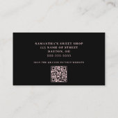 Sweet Shop QR Code Carte de visite (Dos)