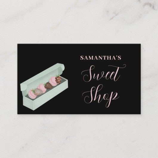 Sweet Shop QR Code Carte de visite (Devant)
