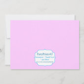 Sweet Shoppe Lollipop Invitation à la fête d'anniv (Dos)