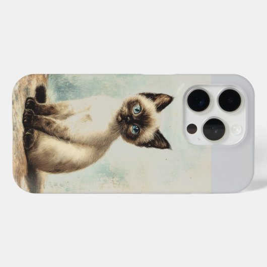 Sweet Siamese Kitten iPhone / iPad case (Achterkant (horizontaal))