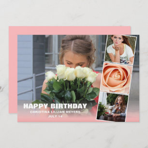 Sweet sixteen Anniversaire Photo Collecte Carte