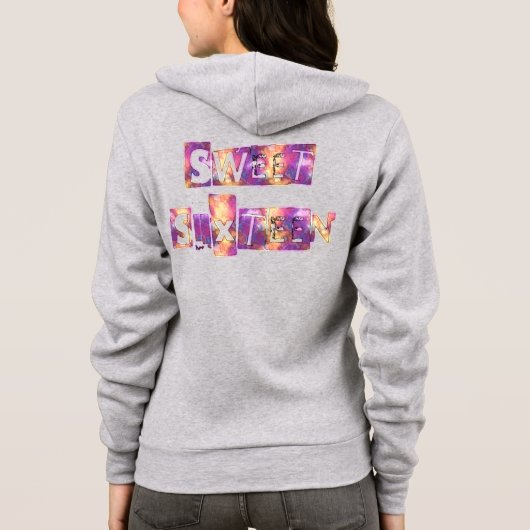 Sweet Sixteen Art Print Hoodie (Achterkant)