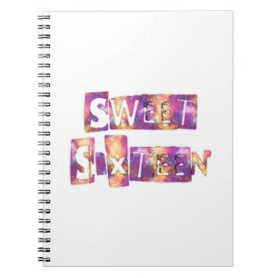 Sweet Sixteen Art Print Notitieboek