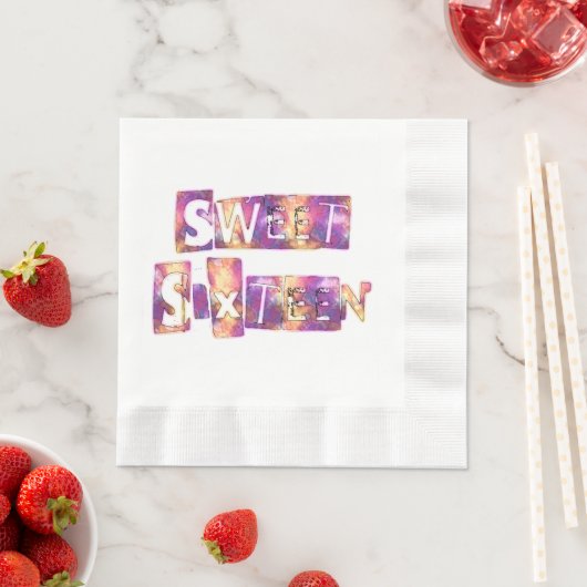Sweet Sixteen Art Print Servet (Insitu)