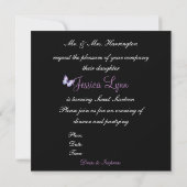 Sweet sixteen, Bal Masquerade Invitation Anniversa (Dos)