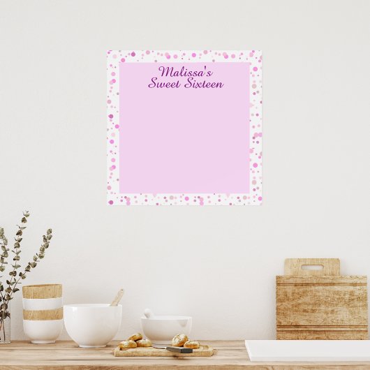 Sweet Sixteen, Bat Mitzvah Sign in Board Poster (Keuken)