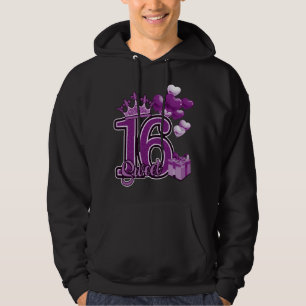 Sweet Sixteen Birthday Paars Hoodie