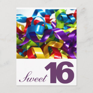 Sweet Sixteen Birthday Party Invitations Kaart