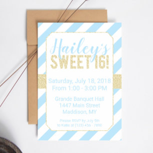 Sweet Sixteen Birthday Uitnodiging