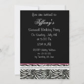 Sweet sixteen chic photo Invitation (Dos)