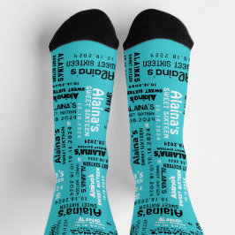 Sweet Sixteen Dance Floor VERJAARDAG Take Home Gif Sokken